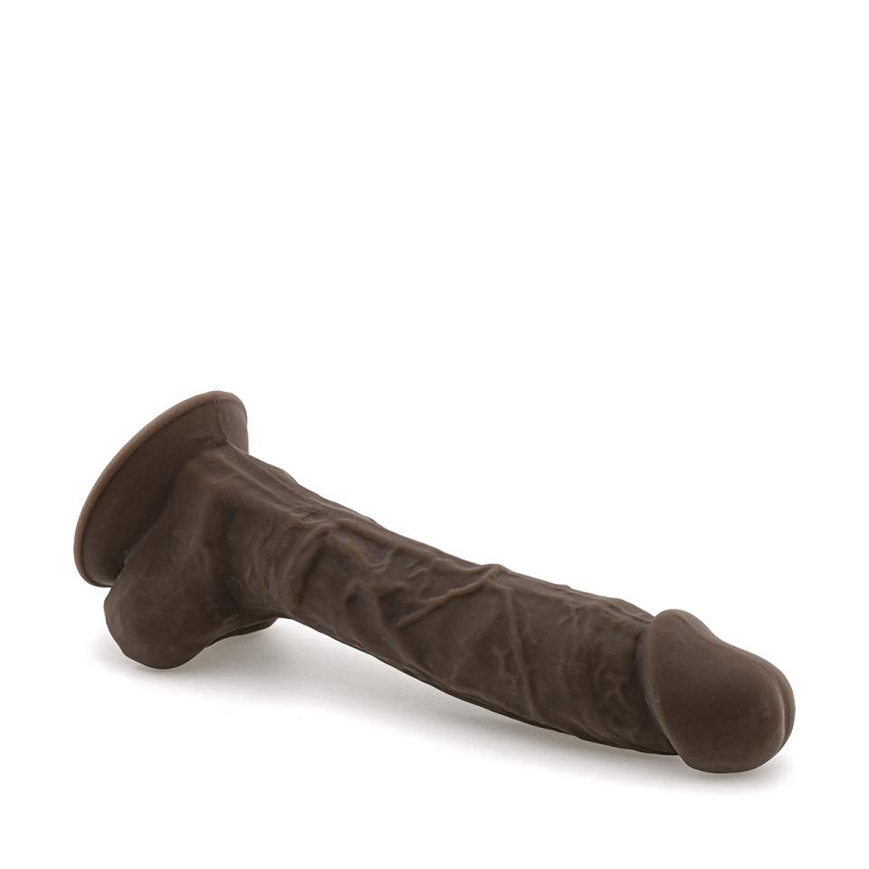 Realistyczne silikonowe dildo w kolorze różowym 19 cm Loris pl