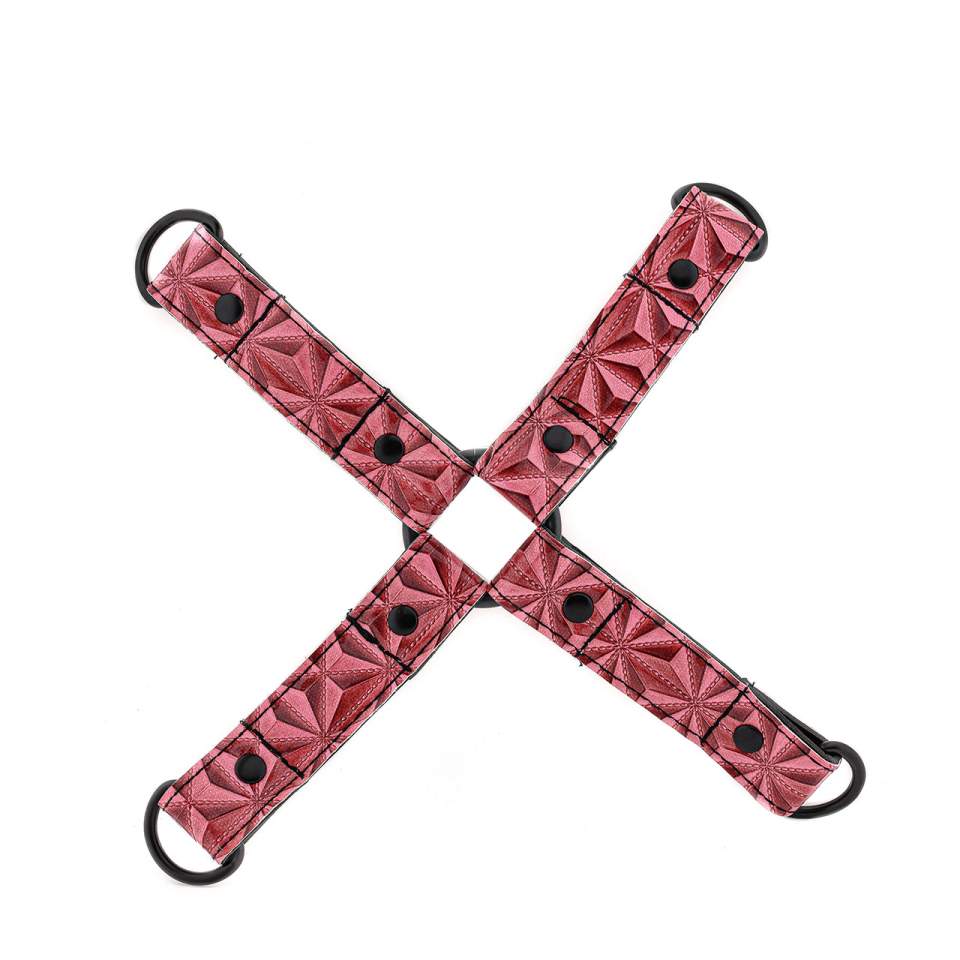 Luksusowy różowy zestaw niewoli BDSM - 4 elementy