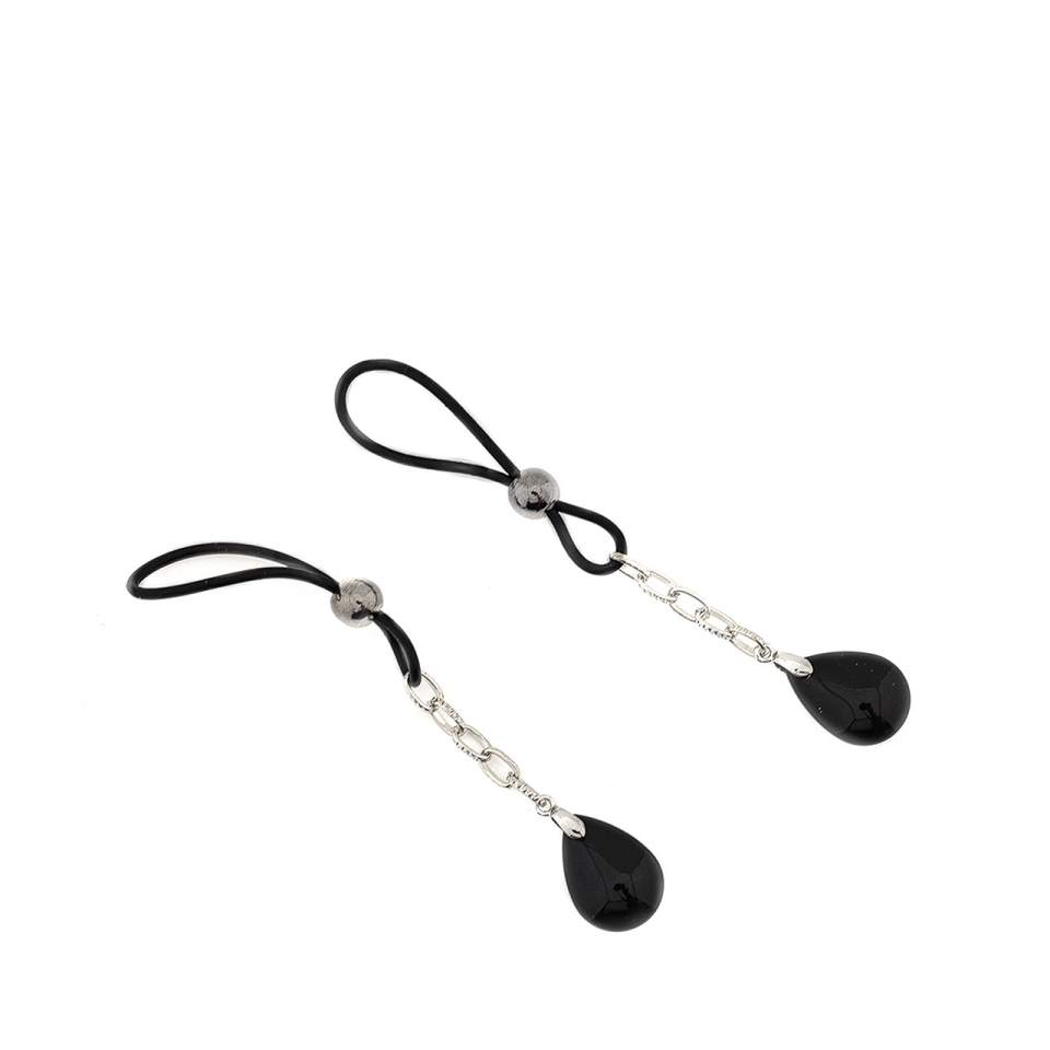 Metalowe klipsy do stymulacji sutków z pętlą zaciskową