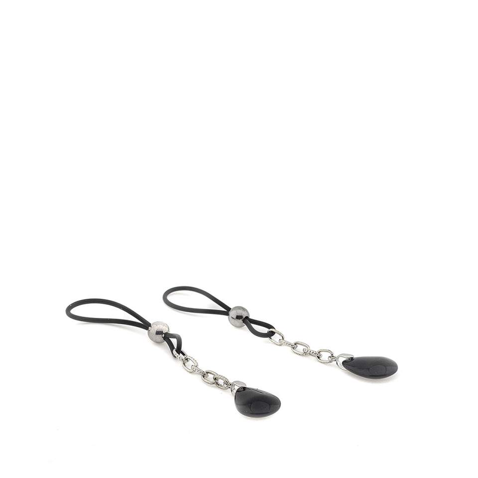 Metalowe klipsy do stymulacji sutków z pętlą zaciskową