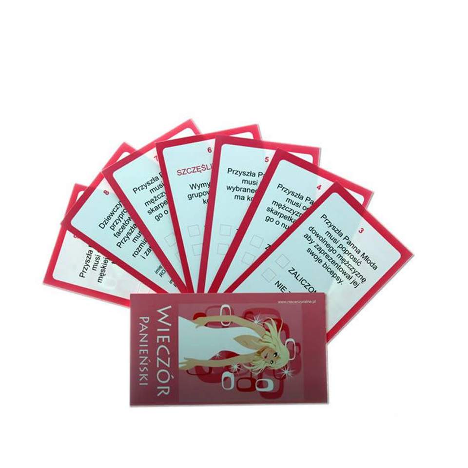 Karty z zadaniami – wieczór panieński