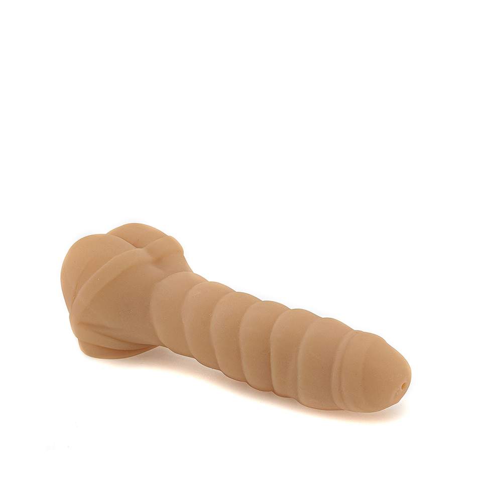 Cielista nakładka na penisa i masturbator z cyberskóry – 22 cm