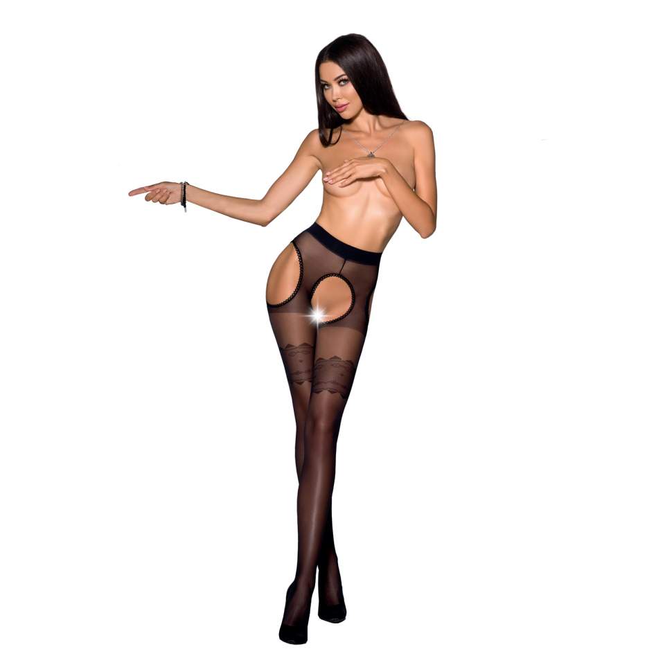 Rajstopy Passion Tiopen 002 w kolorze czarnym