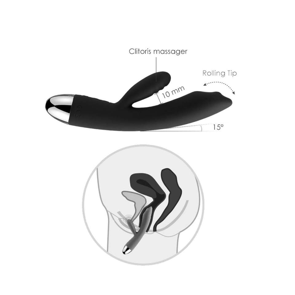 Fioletowy wibrator króliczek Trysta