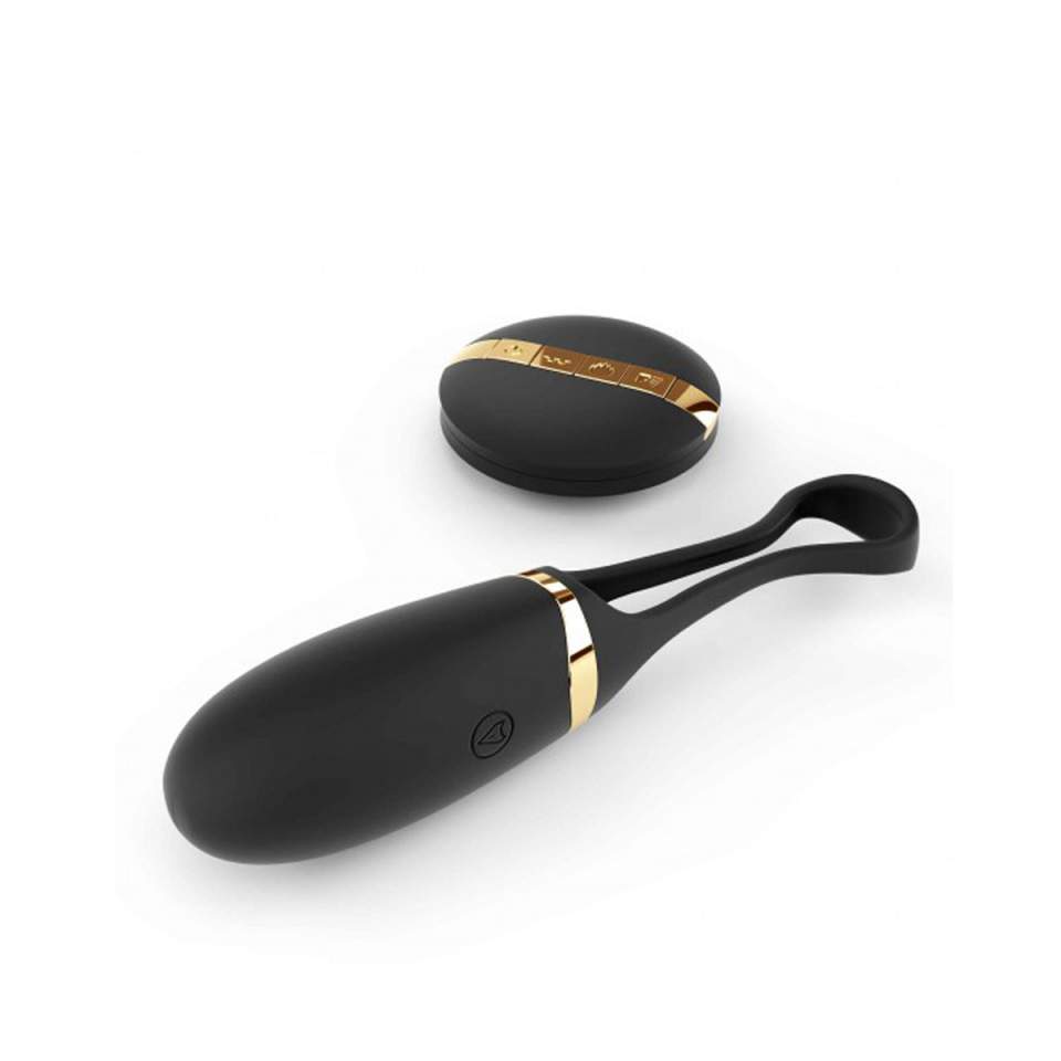 Czarne jajeczko wibrujące sterowane pilotem lub głosem Secret Delight