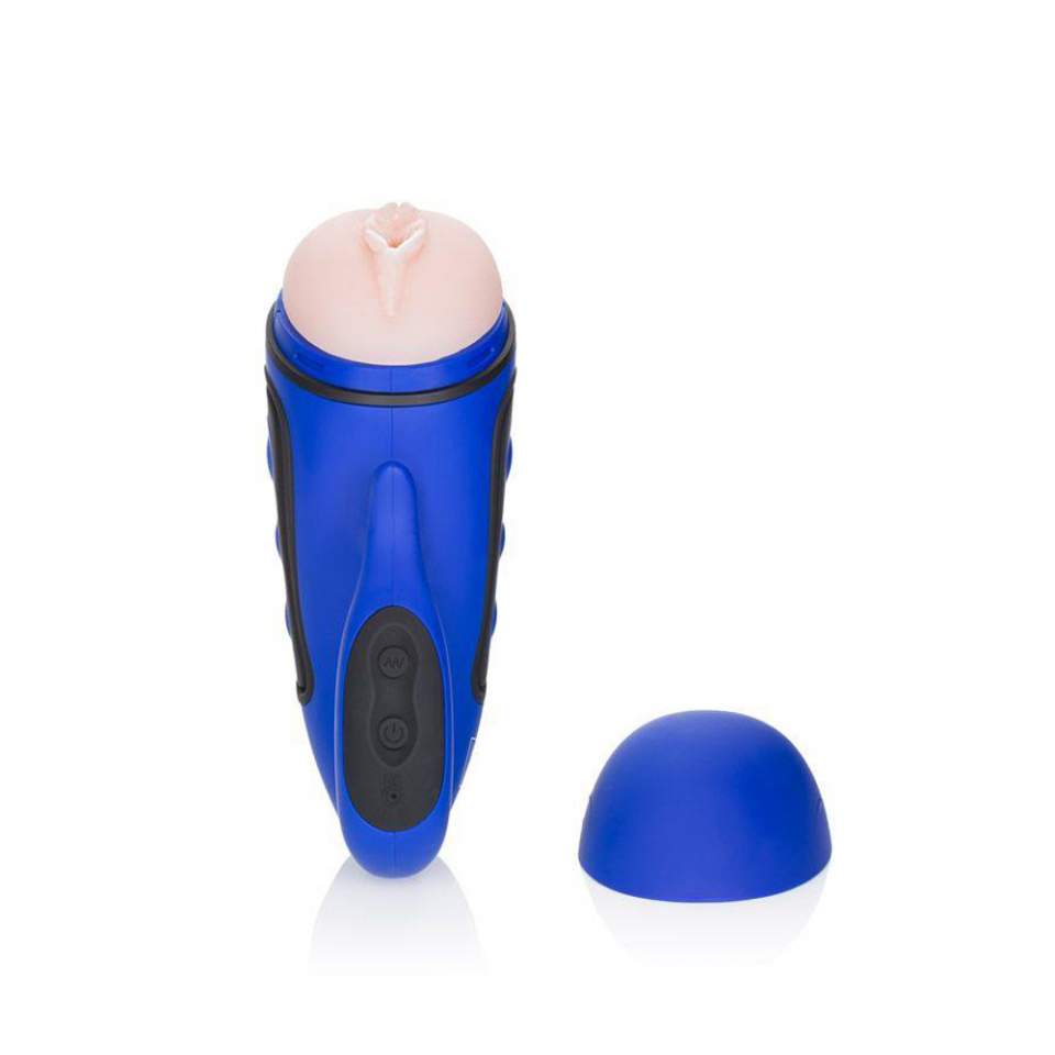 Masturbator z wibracją z wygodnym uchwytem