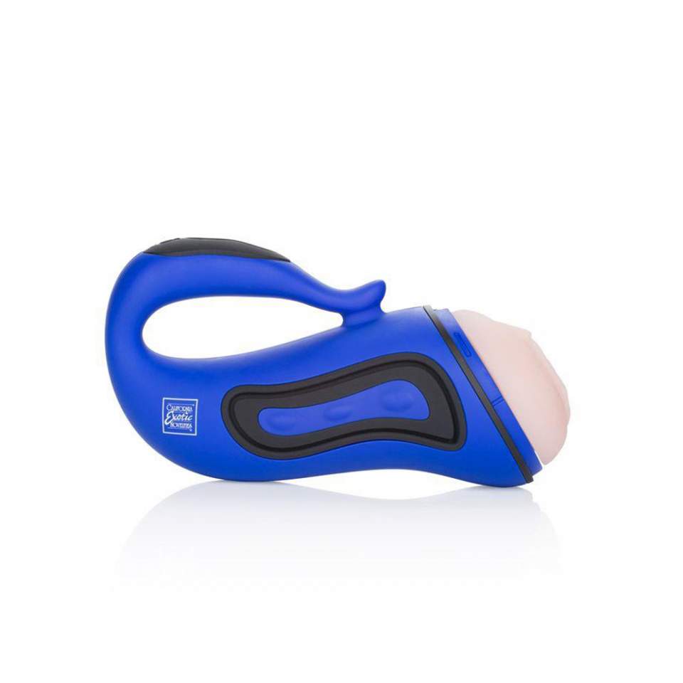 Masturbator z wibracją z wygodnym uchwytem