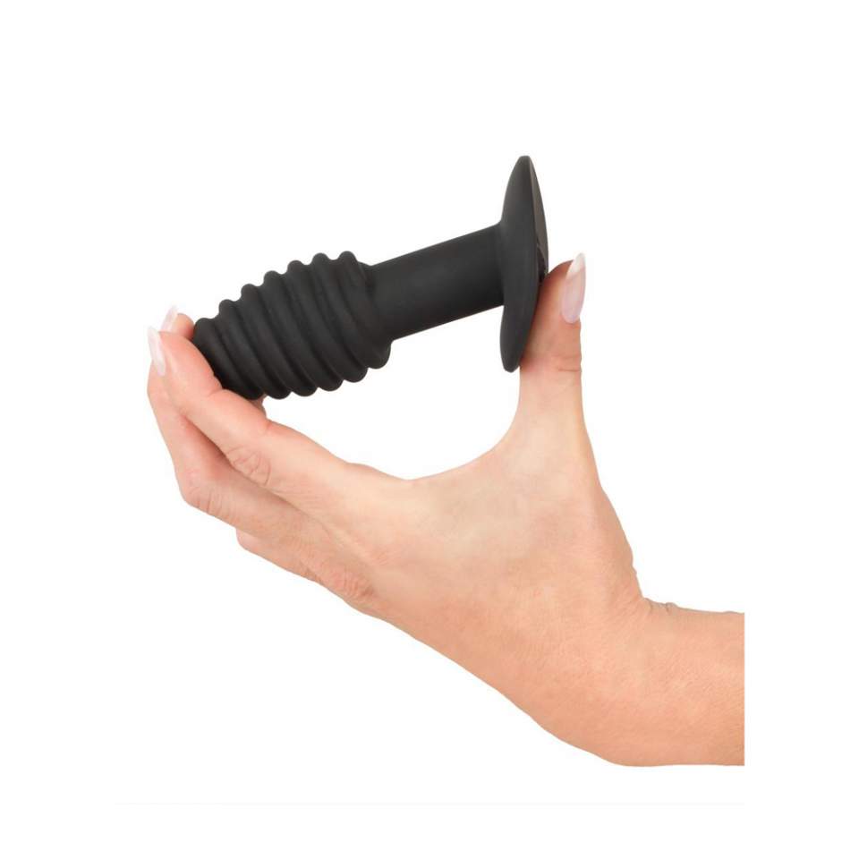 Spiralny korek analny z wibracją