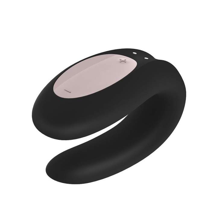 Wibrator dla par sterowany aplikacją - Satisfyer Double Joy - czarny