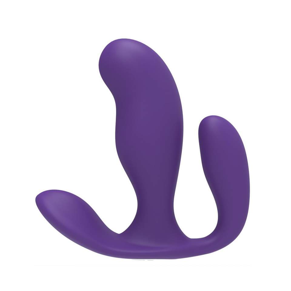 Silikonowy stymulator pochwowo-analny z pilotem