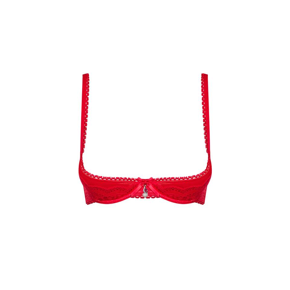 Czerwony półbiustonosz Obsessive Lovica