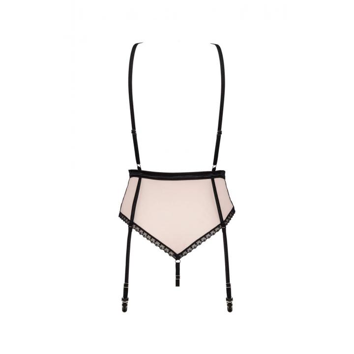 Niezwykle kobiece body połączone z pasem do pończoch Obsessive Lilines