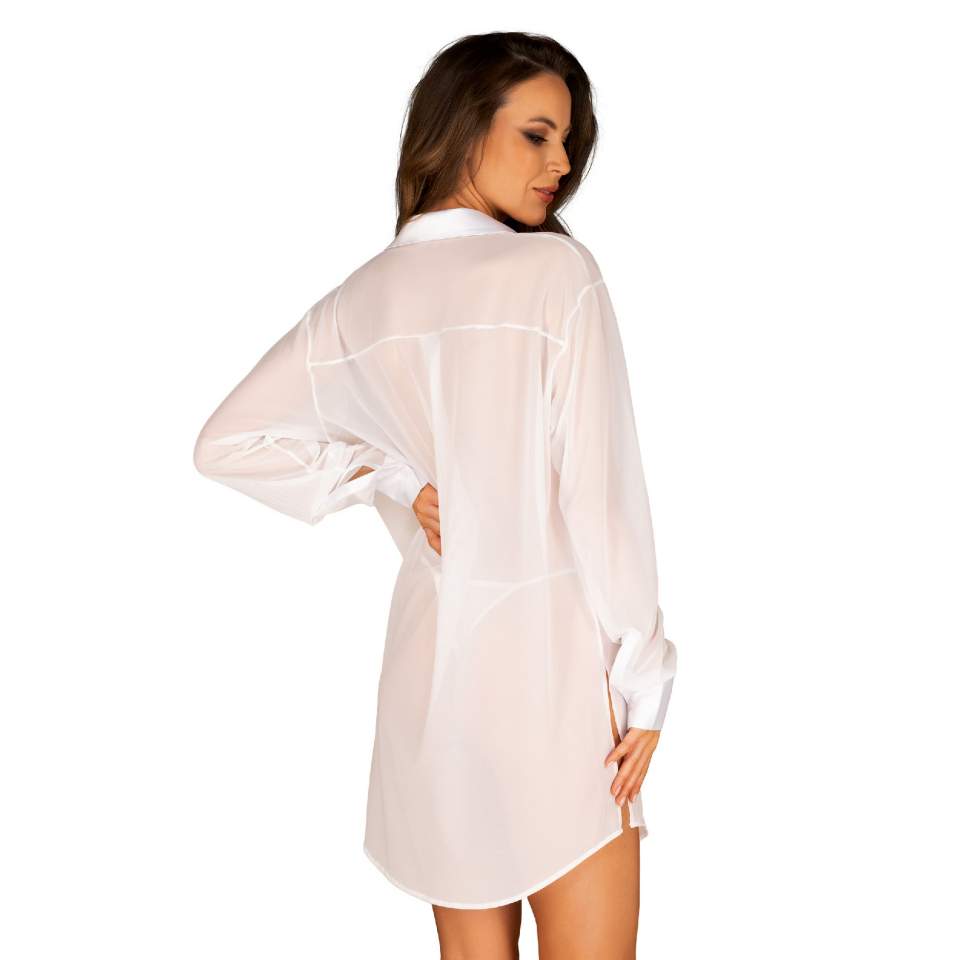 Zwiewna koszula damska Obsessive Stellya - biała