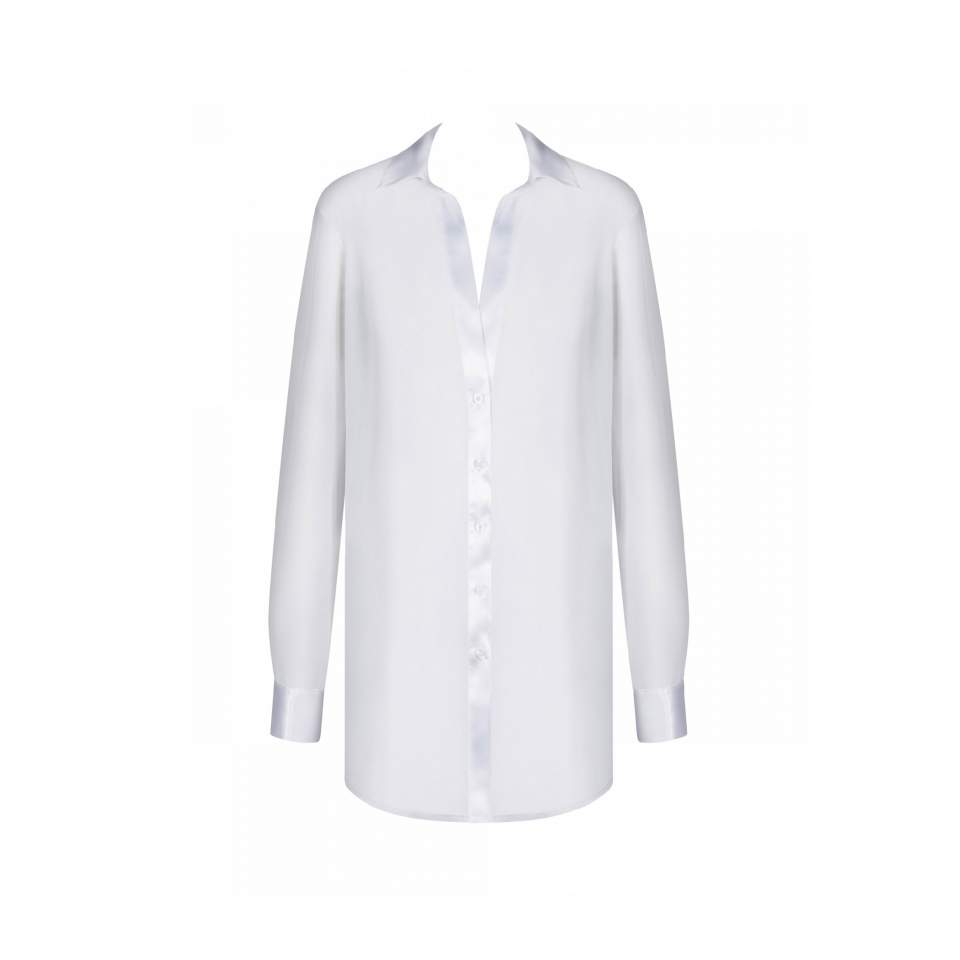 Zwiewna koszula damska Obsessive Stellya - biała