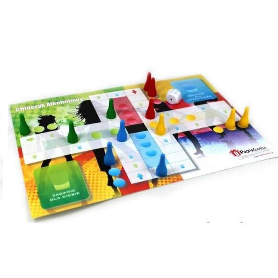 Gra Alkochińczyk 3w1 - Zestaw 3 Gier Imprezowych