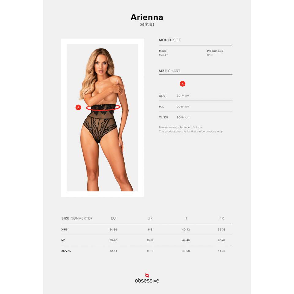 Majtki figi czarne- Arienna