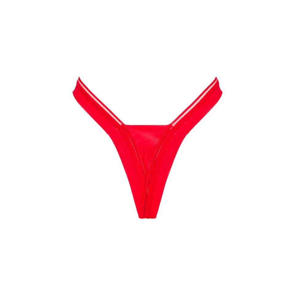 Majtki stringi czerwone- Larisya