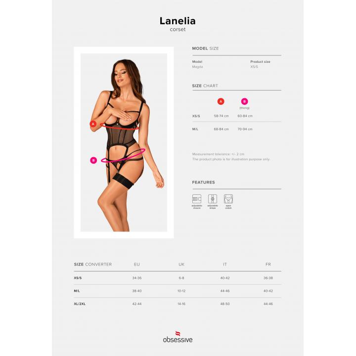 Gorset czarny- Lanelia