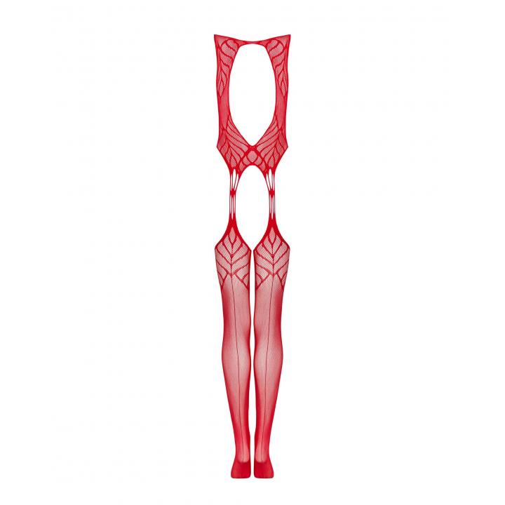 Bodystocking czerwone- N122
