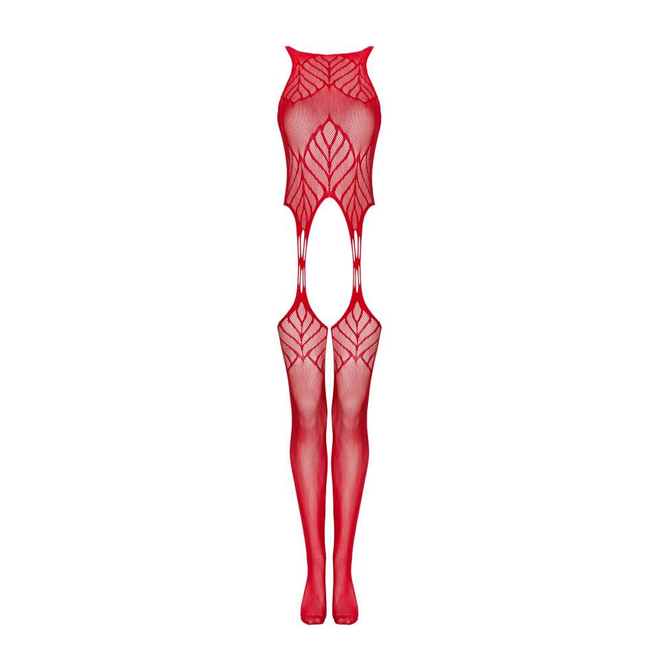 Bodystocking czerwone- N122