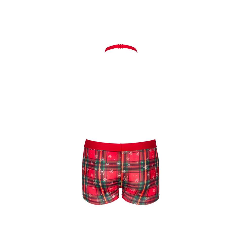 Komplet Mr Merrilo bokserki i mucha z motywem świątecznym