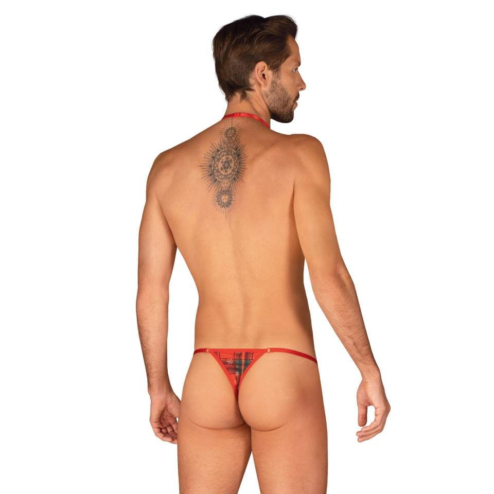 Komplet Mr Merrilo stringi i mucha z motywem świątecznym