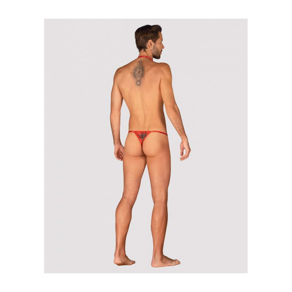 Komplet Mr Merrilo stringi i mucha z motywem świątecznym