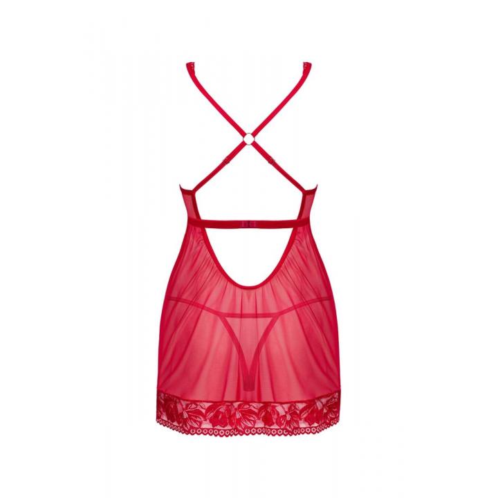 Seksowna koszulka babydoll i stringi Obsessive Lacelove