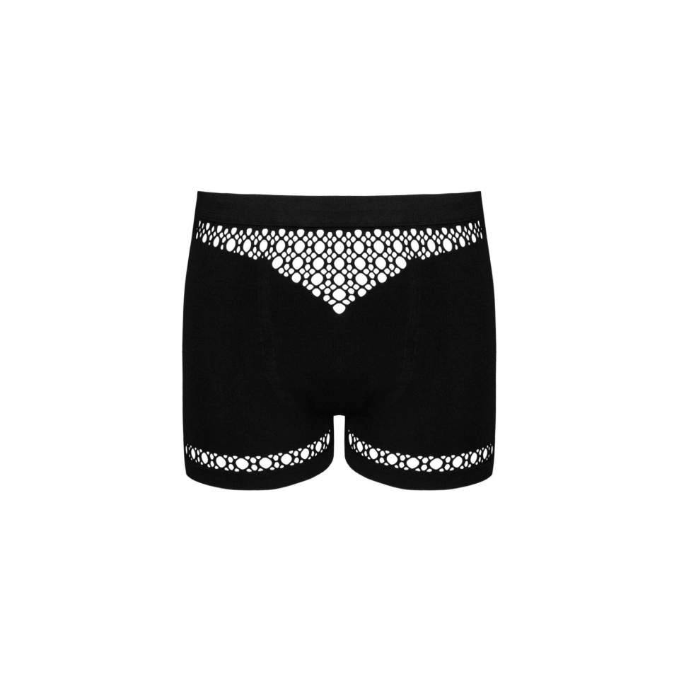 Intrygujące czarne bokserki Obsessive M102