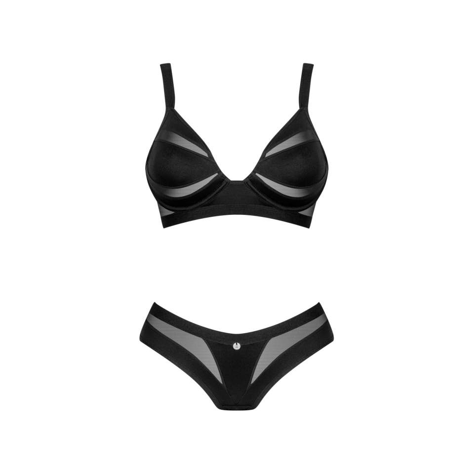 Klasyczny czarny 2-cz. komplet Obsessive Chic Amoria