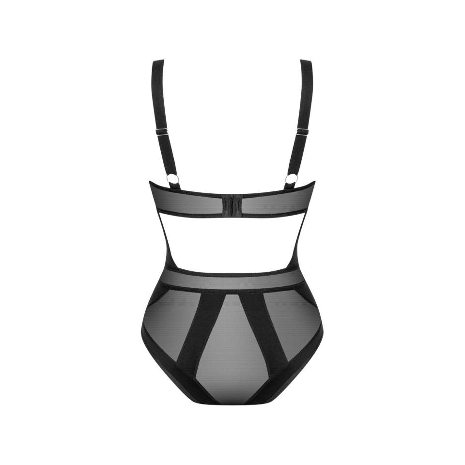 Luksusowe czarne body Obsessive Chic Amoria