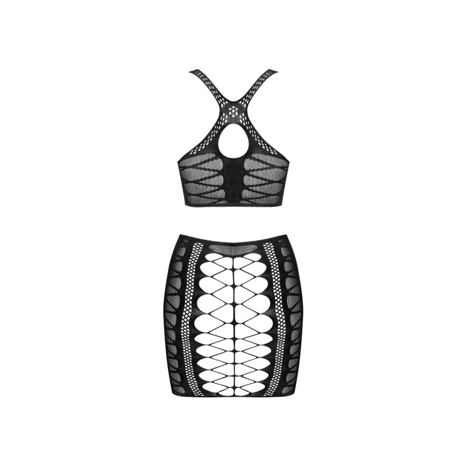 Odważny i kuszacy komplet top ze spódniczą K102