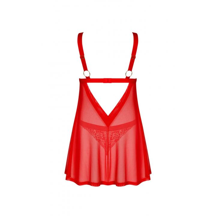 Romantyczna koszulka babydoll i stringi Obsessive Elianes