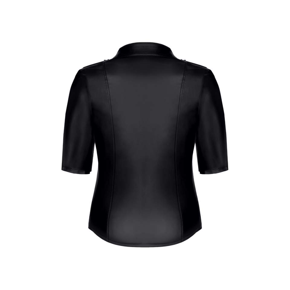 Klasyczna czarna koszula o mundurowym kroju Demoniq Lotte