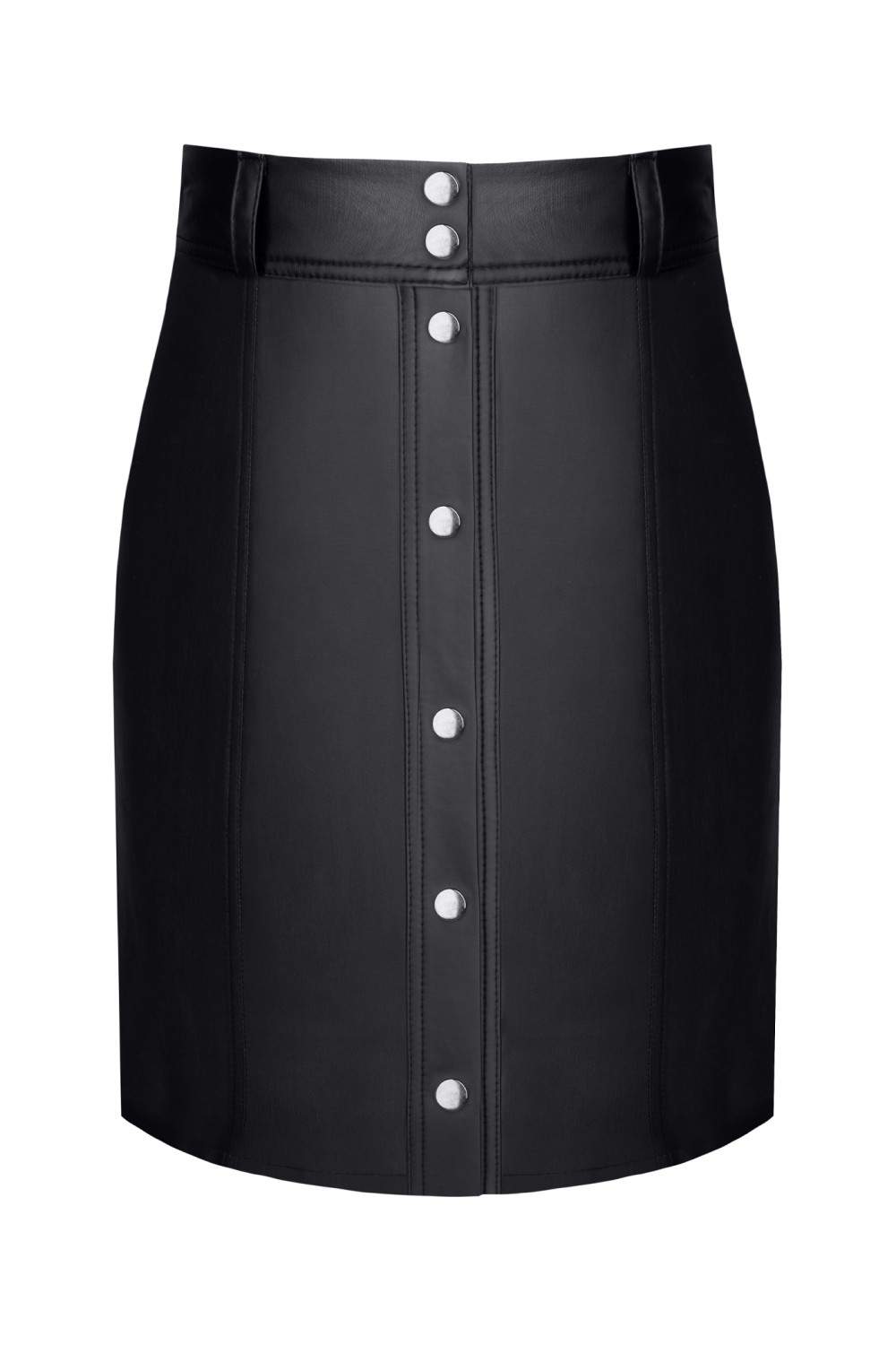Klasyczna czarna spódnica w stylu mundurowym Demoniq Leonore