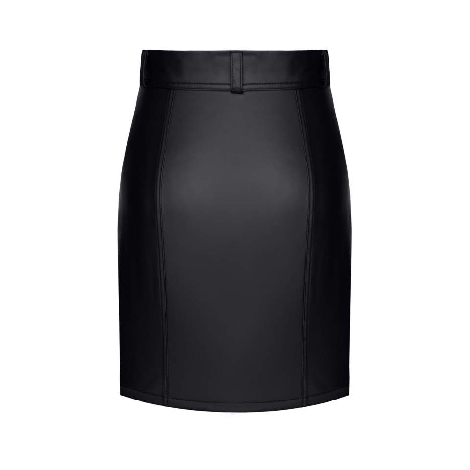 Klasyczna czarna spódnica w stylu mundurowym Demoniq Leonore