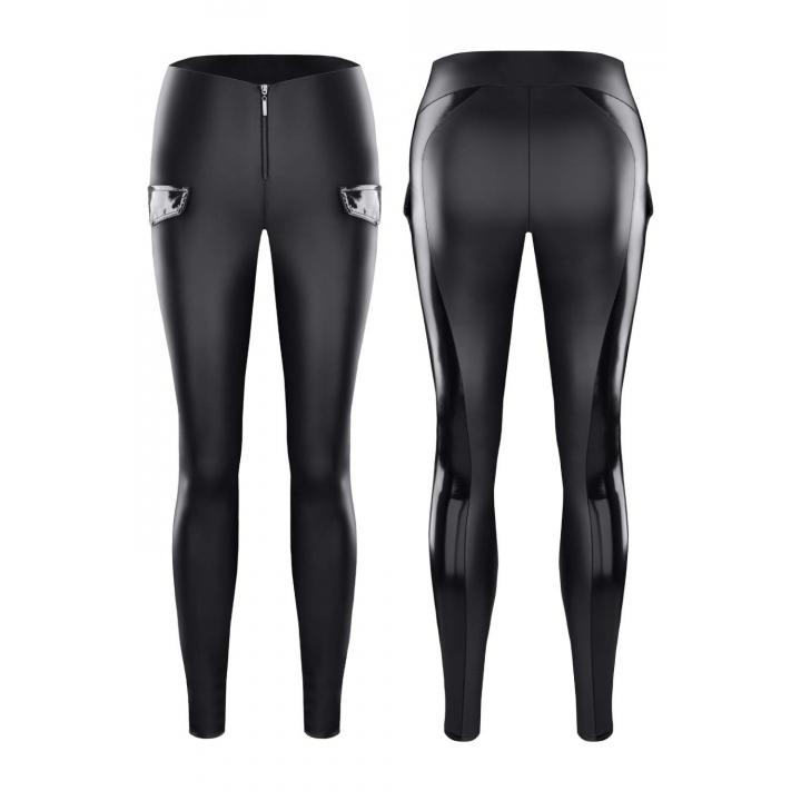 Intrygujące czarne legginsy Demoniq Meike