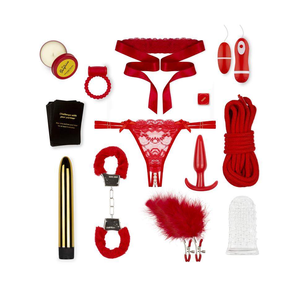 Loveboxxx Sexy Surprise egg - zestaw prezentowy, niespodzianka, 13elementów