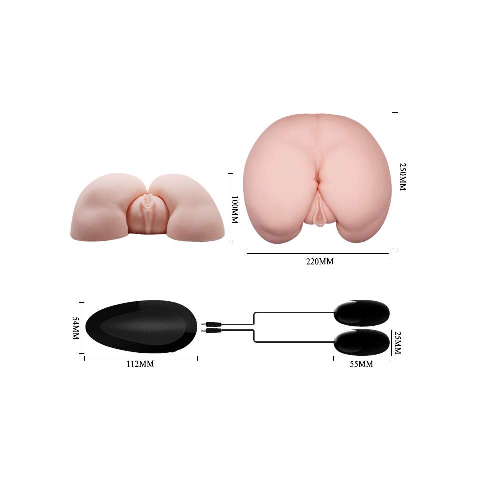 Waginalno-analny masturbator z wibracjami dla mężczyzn – 6 funkcji