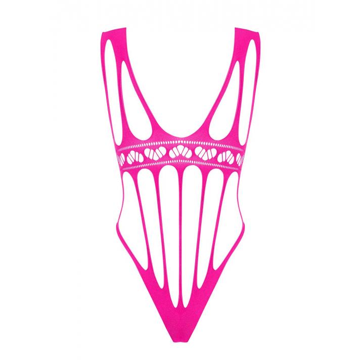 Różowe cybergotyckie body marki Obsessive B121