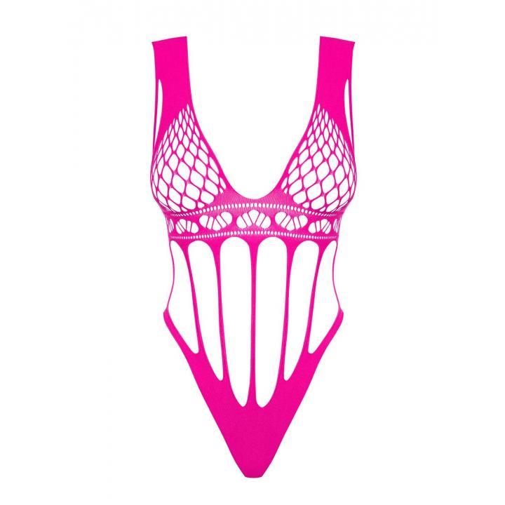 Różowe cybergotyckie body marki Obsessive B121
