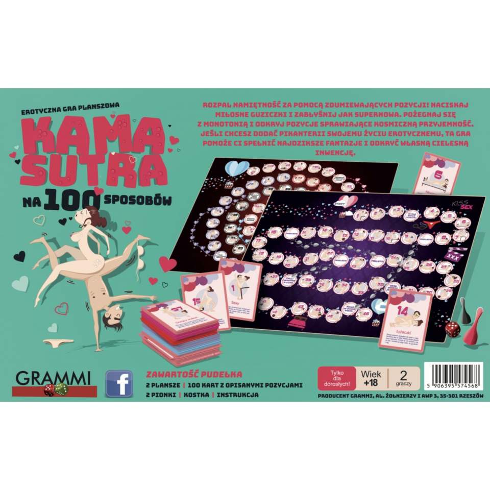 Erotyczna gra planszowa dla dorosłych – Kamasutra na 100 sposobów