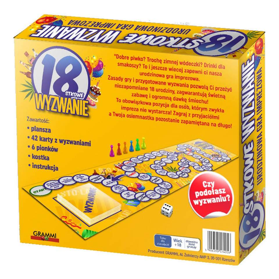 18-nastkowe wyzwanie – gra urodzinowa