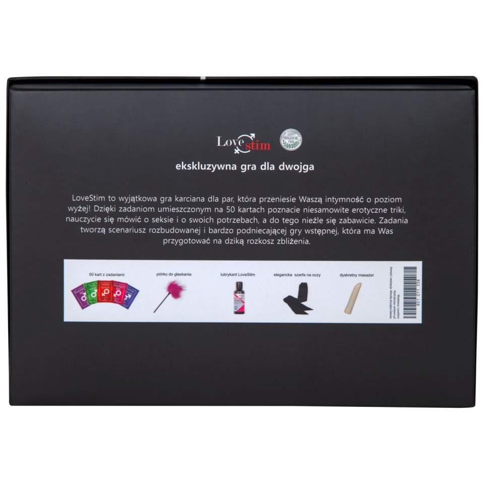 Ekskluzywna gra dla dwojga z dołączonymi gadżetami w zestawie
