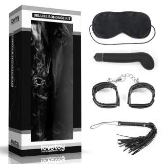 Zestaw Deluxe Bondage Kit 5 z wibratorem i pejczem - Zestaw BDSM