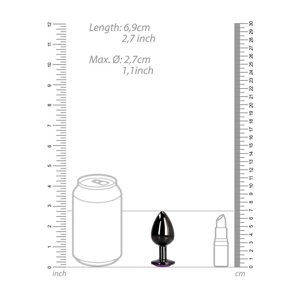 Elegancki złoty korek z kryształkiem- w kształcie serduszka- rozmiar S