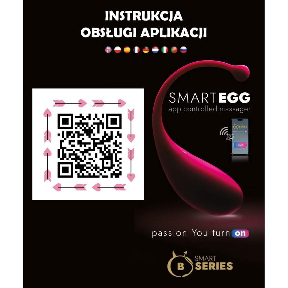 SMART EGG luksusowy, bezprzewodowy masażer sterowany przez aplikację
