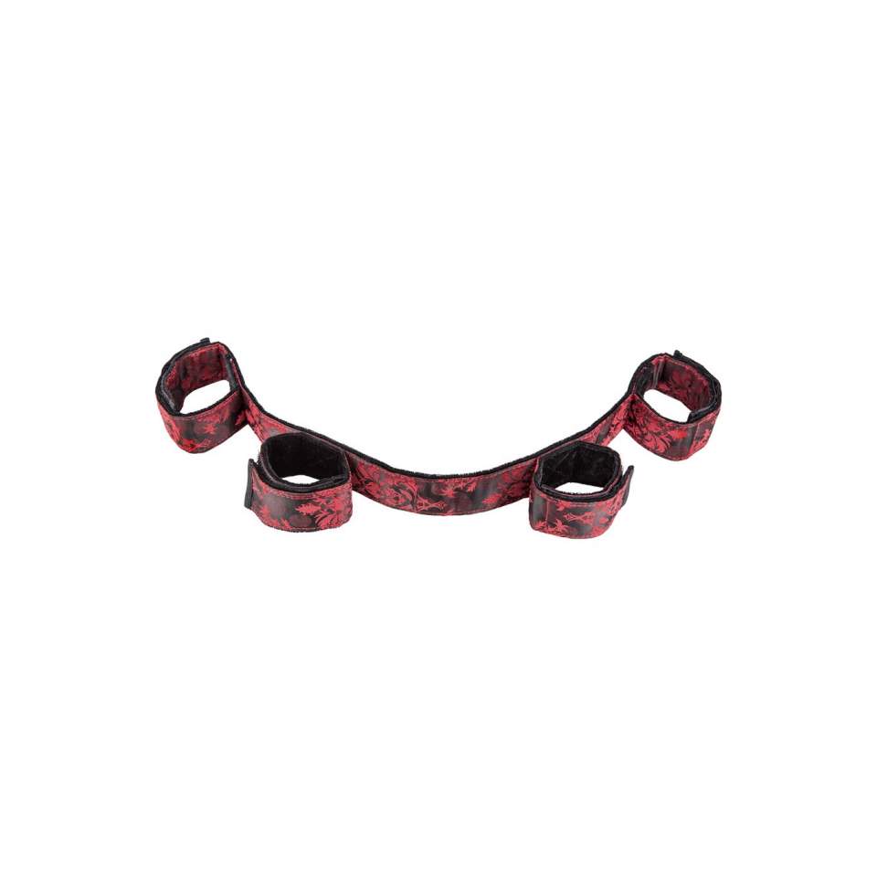 Zmysłowe kajdanki do krępowania rąk i nóg – Scandal Bondage Bar