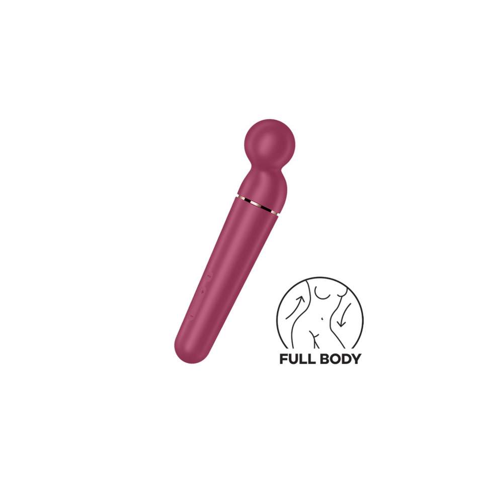 Fioletowy silikonowy masażer dla kobiet Satisfyer Planet Wand-er