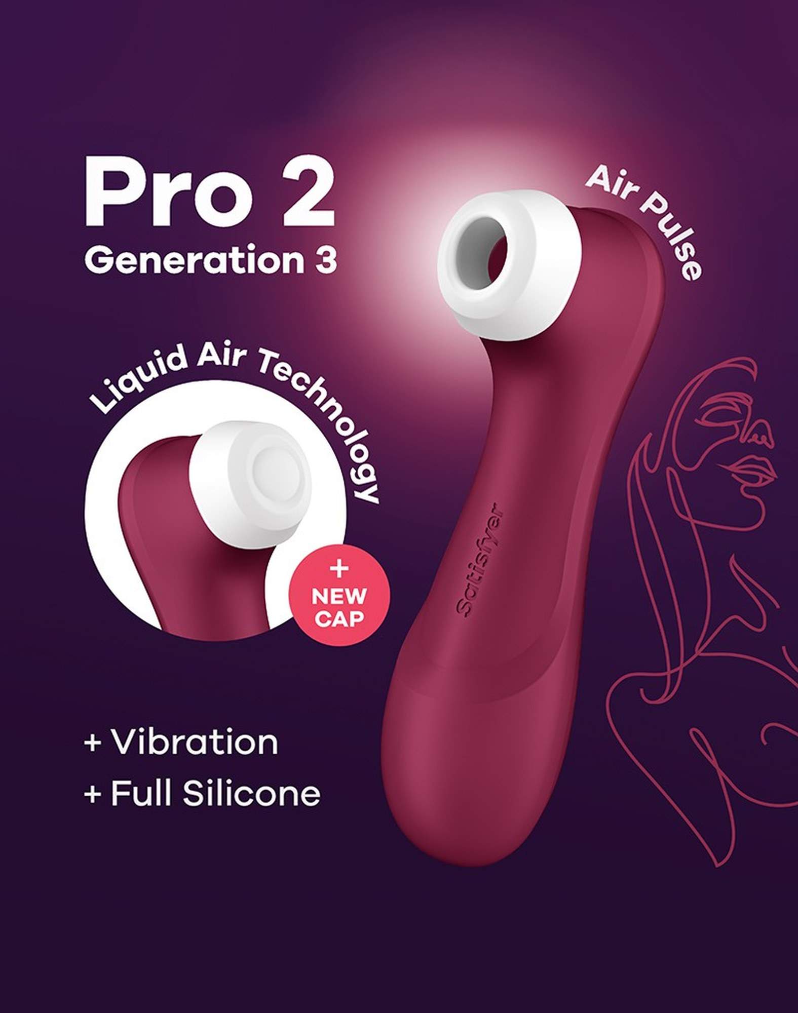 Masazer łechtaczki Satisyer Pro 2 Generation 3 with Liquid Air